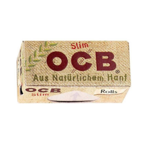 OCB Organic Hemp Rolls Slim – 4 Meter biologisches Hanf Zigarettenpapier