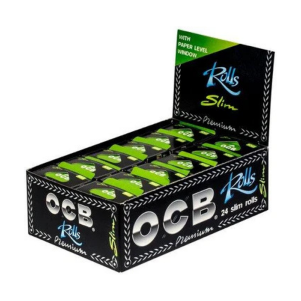 OCB Premium Rolls Slim – 4m Premium Zigarettenpapier OCB Premium Rolls Slim – 4 Meter ultrafeines Zigarettenpapier