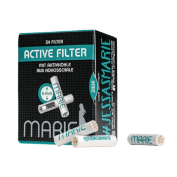 Aktivkohlefilter von Marie – 6mm (34 Filter pro Packung)