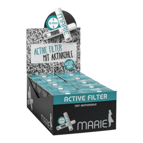 Aktivkohlefilter von Marie – 6mm (34 Filter pro Packung)