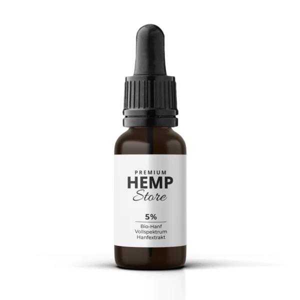 Premium Hemp Store Vollspektrum Hanföl 5% - 50% – Bio-Hanföl für Wohlbefinden und Balance