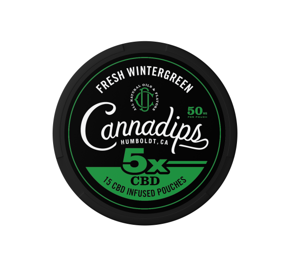 Cannadips Fresh Wintergreen Hemp Pouches