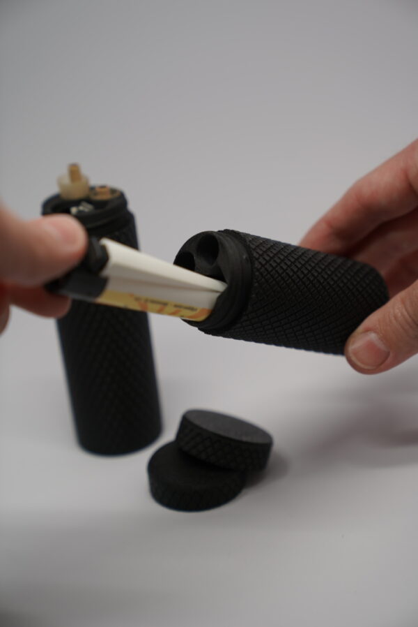 DSC00426 Travel Tube – Aufbewahrungsröhre für Clipper & Zubehör (handgefertigt) XL – Bild 3