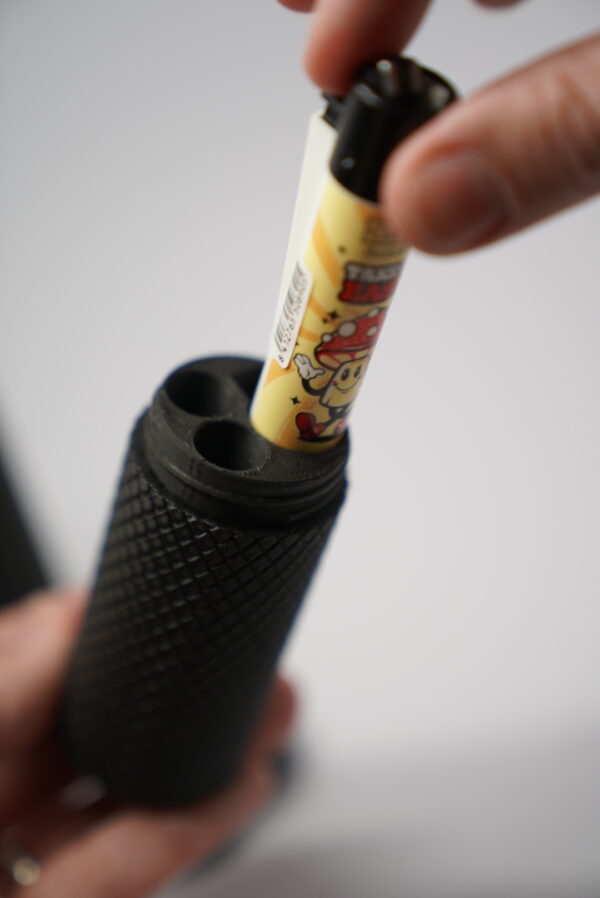 DSC00428 Travel Tube – Aufbewahrungsröhre für Clipper & Zubehör (handgefertigt) XL – Bild 5