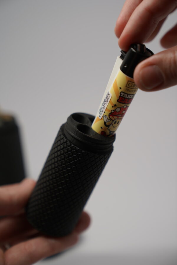 DSC00431 Travel Tube – Aufbewahrungsröhre für Clipper & Zubehör (handgefertigt) XL – Bild 8