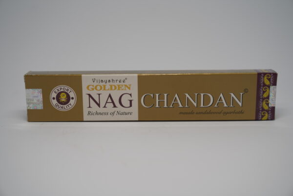 DSC00447 Golden Nag Räucherstäbchen – Chandan (Sandelholz) – Bild 1
