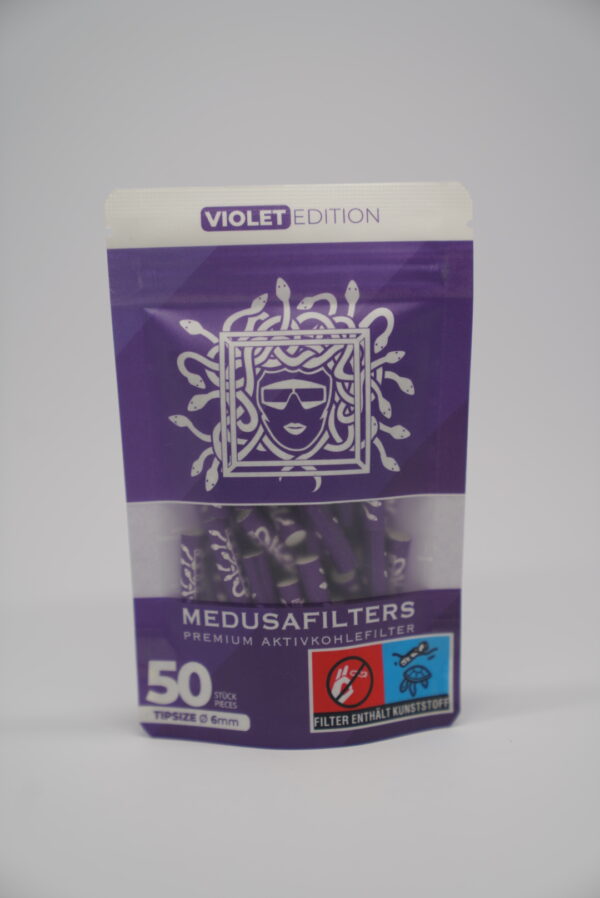 DSC00463 Medusa Filters – Violet Edition (50 Stück, 5,6 mm Aktivkohlefilter) – Bild 1