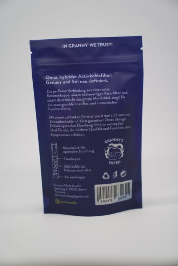 Granny’s Deluxe Aktivkohlefilter – 50 Stück (5,9 mm, Kokos-Aktivkohle) – Bild 2