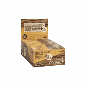 MARIE King Size Slim Brown Papers + Tips (34 Stk.) – Bild 2