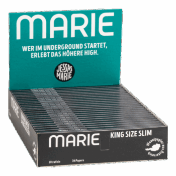 MARIE King Size Slim Papers Schwarz (34 Stk.) – Bild 2
