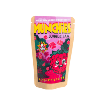 MUNCHIES WC-Duftsteine – Jungle Jam (Himbeer-Aroma, 8 Stk.)